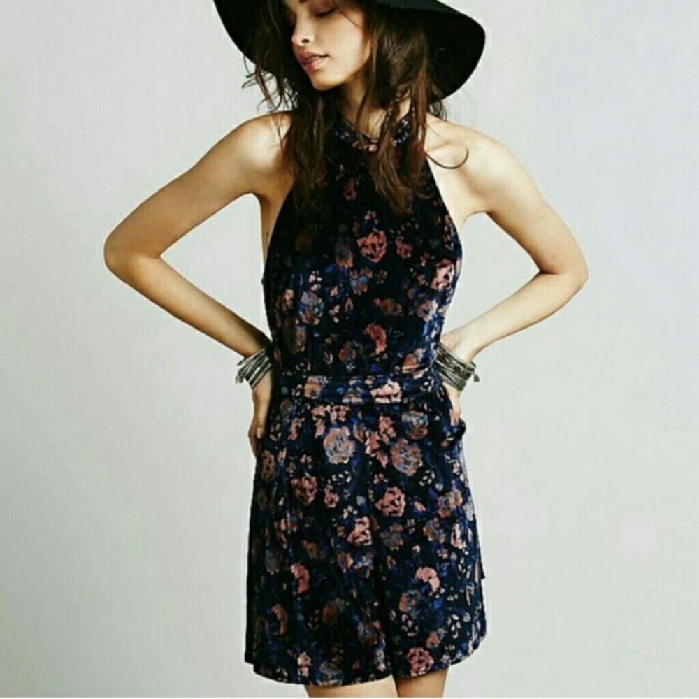 Free People Velvet Romper
